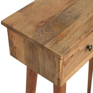 Nordic Narrow Console Table in Oak Finish