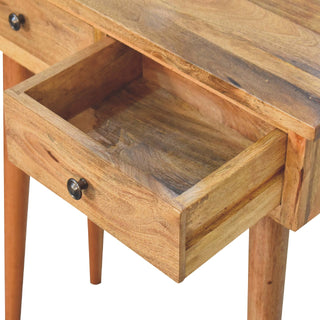 Nordic Narrow Console Table in Oak Finish