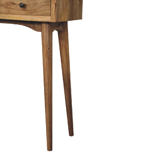 Nordic Narrow Console Table in Oak Finish