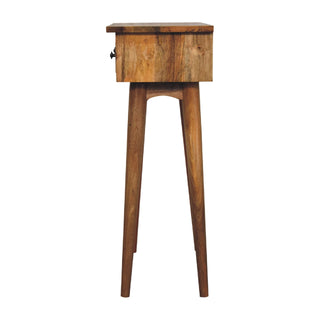 Nordic Narrow Console Table in Oak Finish
