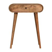 Narrow London Console Table in Oak Finish