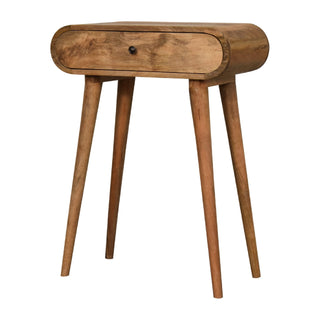 Narrow London Console Table in Oak Finish