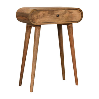 Narrow London Console Table in Oak Finish