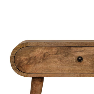 Narrow London Console Table in Oak Finish