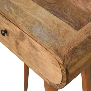 Narrow London Console Table in Oak Finish
