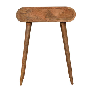 Narrow London Console Table in Oak Finish