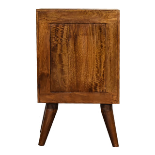 Multi-Drawer Chestnut Bedside Table