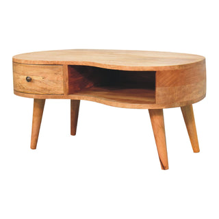 Wave Coffee Table in Oak Finish