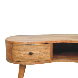 Wave Coffee Table in Oak Finish