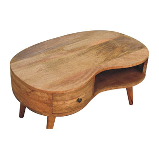 Wave Coffee Table in Oak Finish