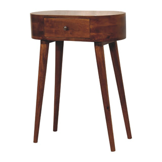 Albion Narrow Console Table in Chestnut Finish