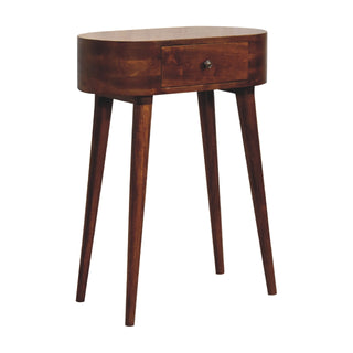 Albion Narrow Console Table in Chestnut Finish