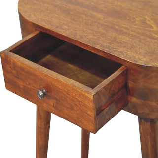 Albion Narrow Console Table in Chestnut Finish