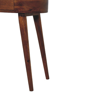 Albion Narrow Console Table in Chestnut Finish