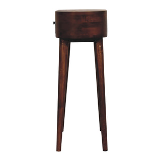 Albion Narrow Console Table in Chestnut Finish