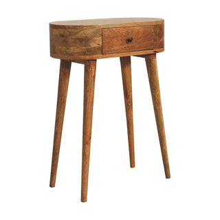 Albion Narrow Console Table in Oak Finish