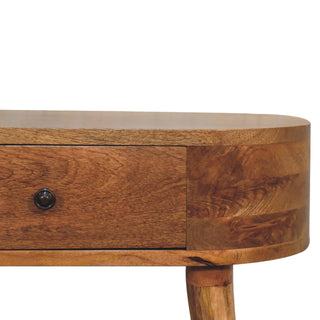 Albion Narrow Console Table in Oak Finish