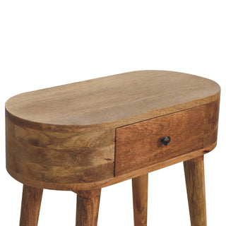 Albion Narrow Console Table in Oak Finish
