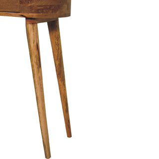 Albion Narrow Console Table in Oak Finish