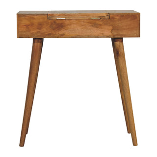 Nordic Narrow Dressing Table in Oak Finish