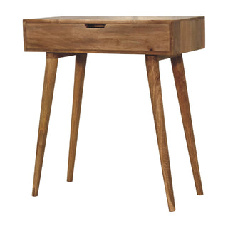 Nordic Narrow Dressing Table in Oak Finish
