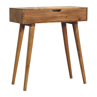 Nordic Narrow Dressing Table in Oak Finish