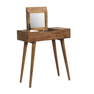 Nordic Narrow Dressing Table in Oak Finish