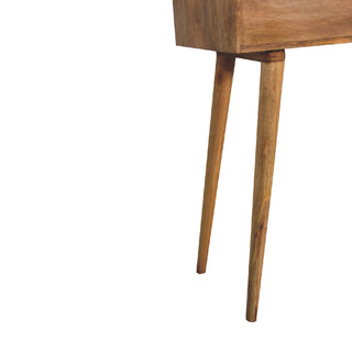 Nordic Narrow Dressing Table in Oak Finish