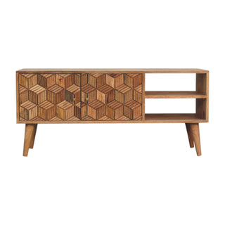 Cubana TV Unit with Carved Doors