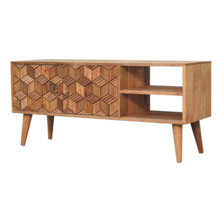 Cubana TV Unit with Carved Doors