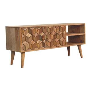 Cubana TV Unit with Carved Doors