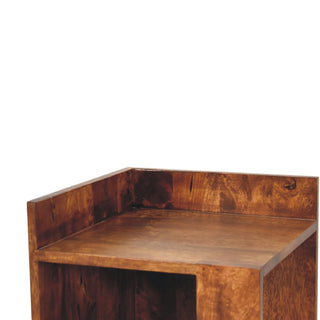Open Box Bedside Table in Chestnut Finish
