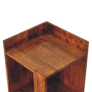 Open Box Bedside Table in Chestnut Finish