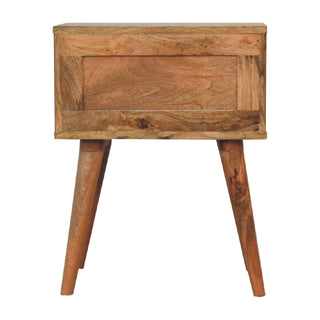 Slate Bedside Table – Oak Finish