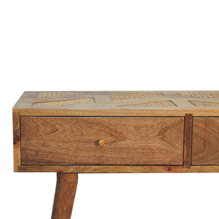 Larissa Aztec Console Table – Oak Finish