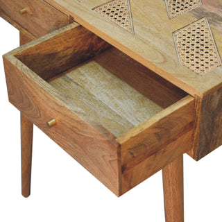 Larissa Aztec Console Table – Oak Finish