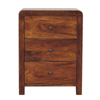 Aspen Bedside Table in Chestnut Finish