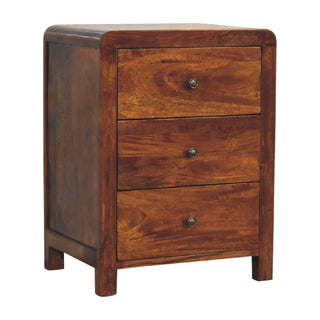 Aspen Bedside Table in Chestnut Finish