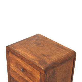Aspen Bedside Table in Chestnut Finish