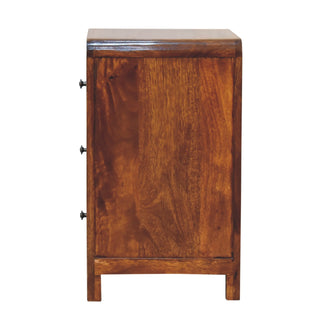Aspen Bedside Table in Chestnut Finish