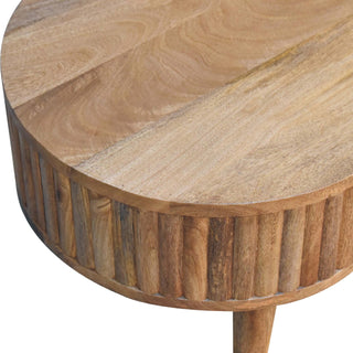 Stripe Coffee Table in Oak Finish, Mango Wood