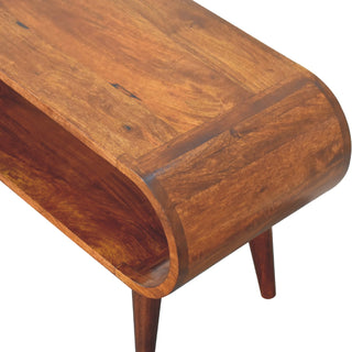 Amaya Nordic Coffee Table – Chestnut Finish