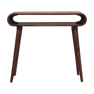 Amaya Nordic Console Table – Chestnut Finish