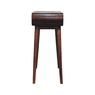 Amaya Nordic Console Table – Chestnut Finish