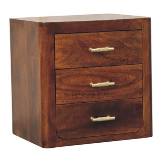 Luca Chestnut Bedside Table