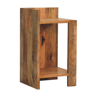 Oak-ish Open Box Bedside Table