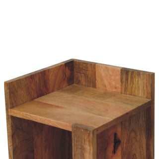 Oak-ish Open Box Bedside Table