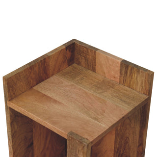 Oak-ish Open Box Bedside Table