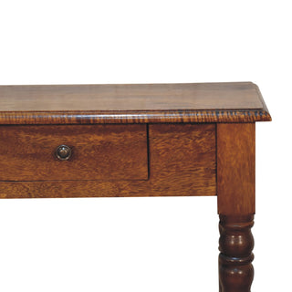 Chestnut Turned-Leg Writing Desk