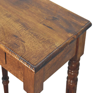 Chestnut Turned-Leg Writing Desk